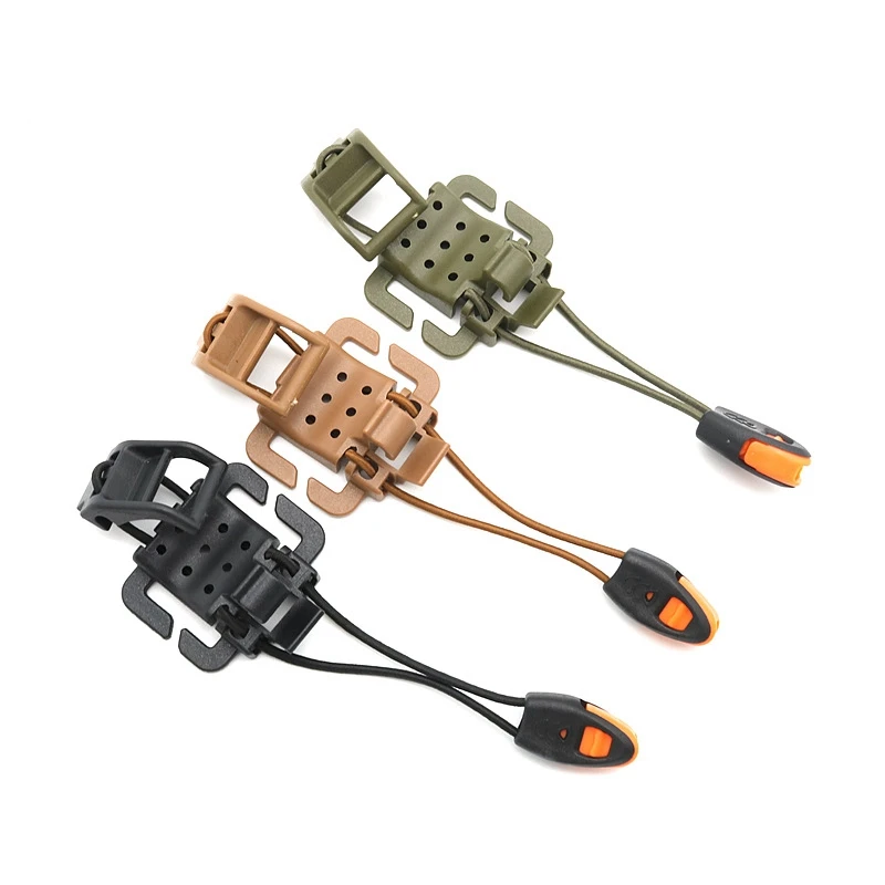 Tactical Molle Attach Vest Backpack Hanging Buckle Gear Clip Multifunction Hanging Buckle Elastic Rope Clip Flashlight Holder
