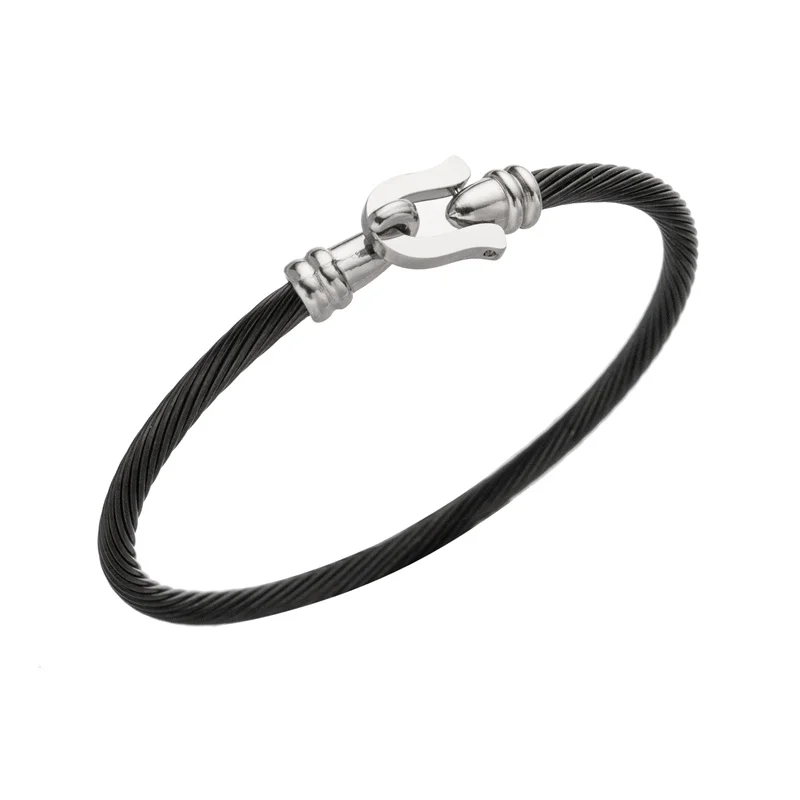 Bangle Bracelet Stainless Steel Bracelet Trendy Charm Cuff Tie Knot Bracelets U Bangles for Women Gold Color 316L Stainless Steel Wire Thin Simple Bangles Jewelry