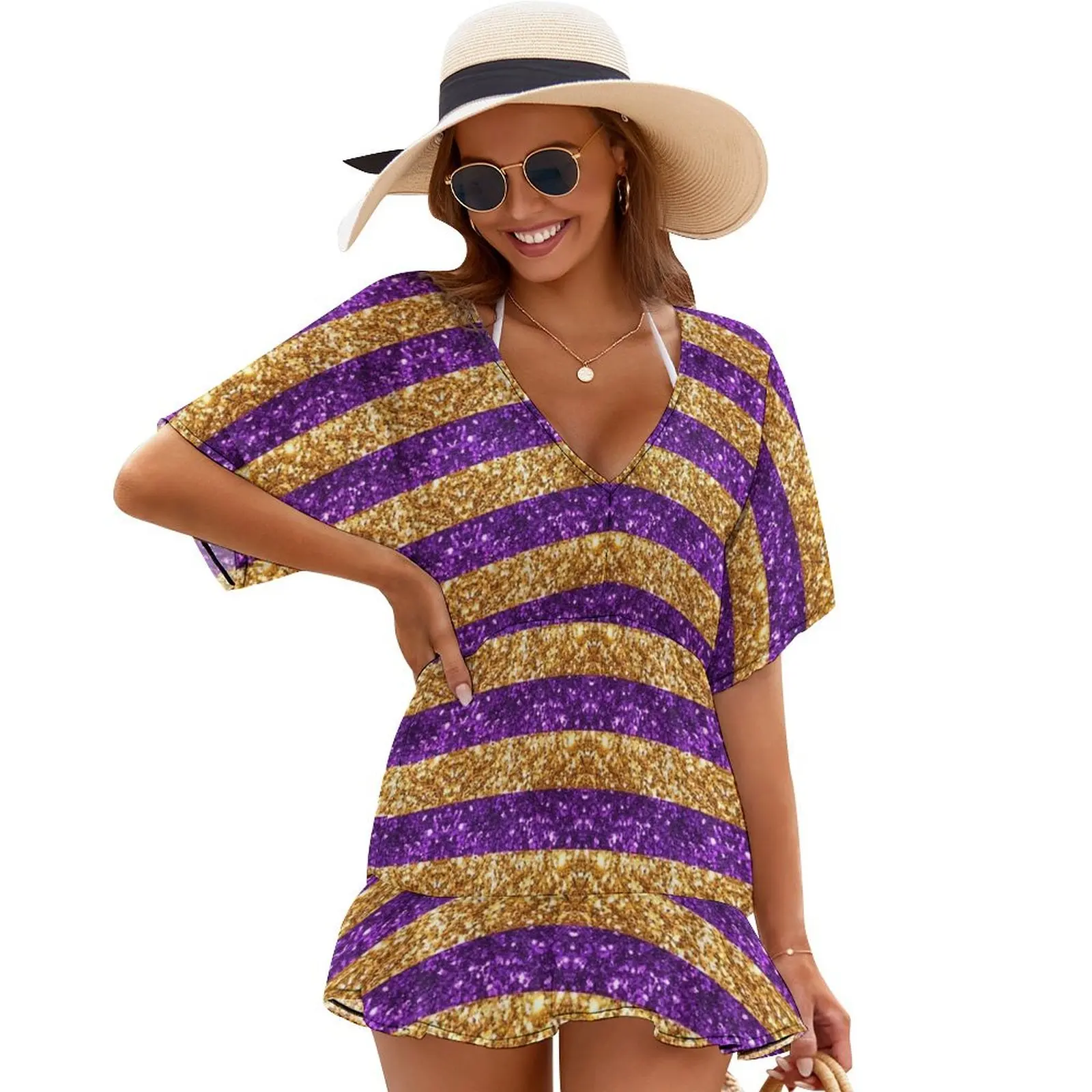 

Stripes Baton Rouge New Orleans Nola Louisiana Los Angeles California Cover Ups prom dress