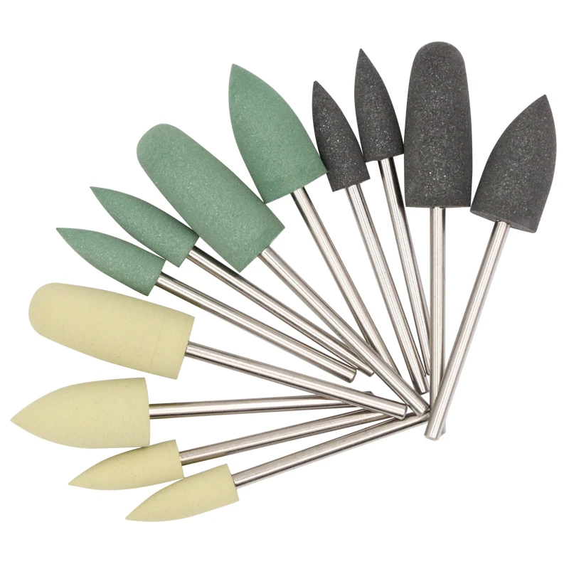 1set Dental Resin Base Acrylic Polishing Burs Kit Drill Polisher Rotary