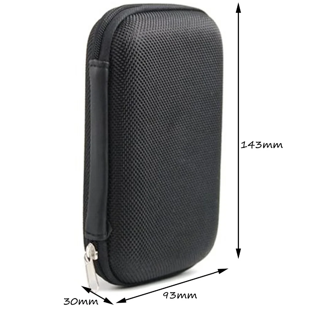 1680D Fabric Carry Storage Case Cover Pouch for 2.5 Inch USB External HDD WD Hard Disk Drive Protector Enclosure external hard drive case hard drive enclosure hard disk case external hard drive box hdd case enclosure