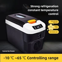 10L Mini réfrigérateur de voiture Portable refroidisseur plus chaud double usage voiture maison extérieur pour boissons Meds Fruits légumes cosmétiques 1