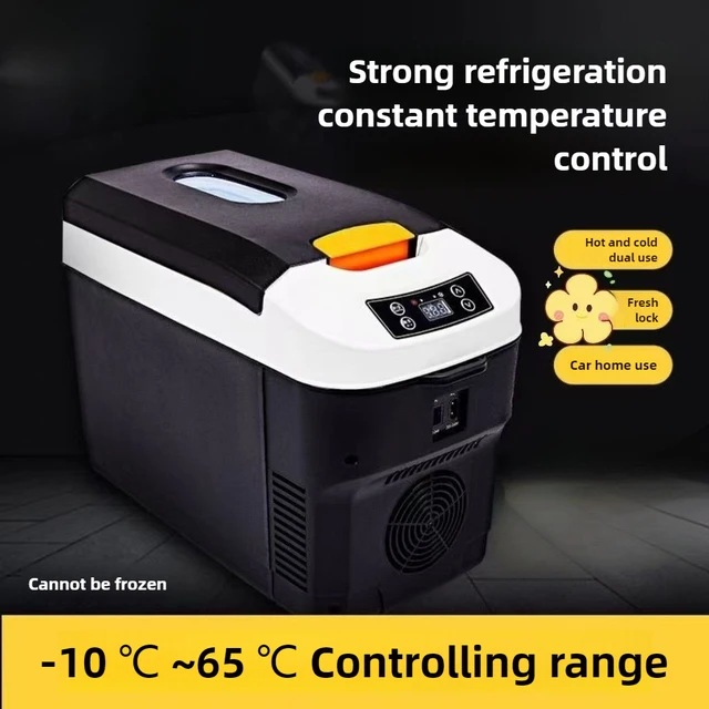 10L Mini réfrigérateur de voiture Portable refroidisseur plus chaud double usage voiture maison extérieur pour boissons Meds Fruits légumes cosmétiques 1