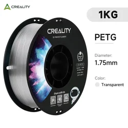 Creality Premium PETG 3D Printing Filament - 1kg Spool, 1.75mm Diameter (Transparent PETG)