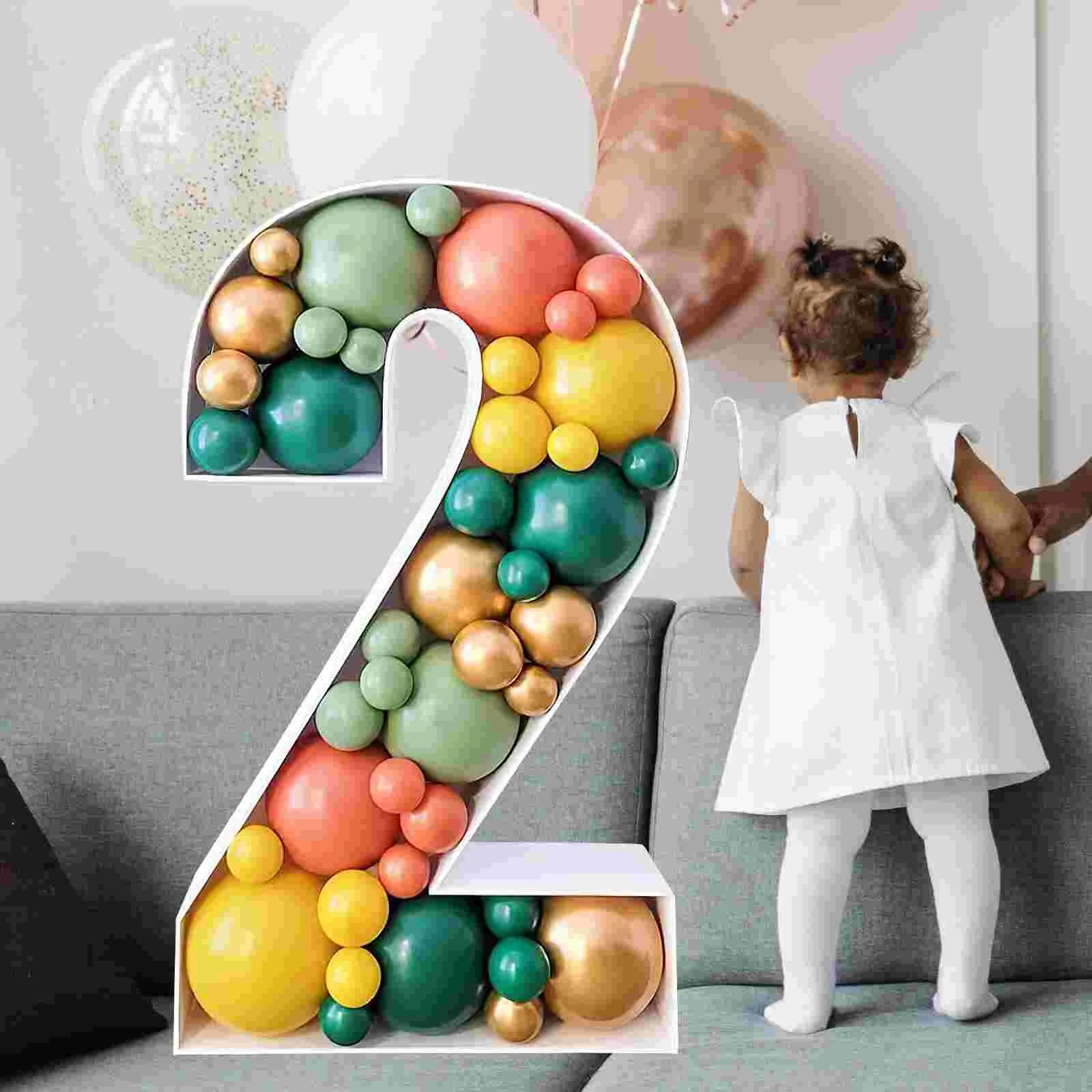 

Number Balloon Frame Number 2 Party Balloon Box Scene Layout Prop Balloon Holder Stand