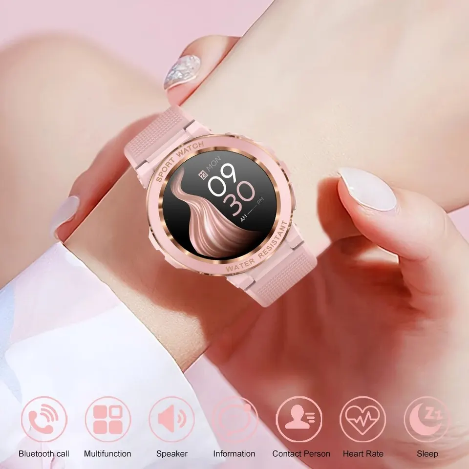 Alibaba Ip68 Waterproof Women's Smartwatch With Heart Rate Monitor