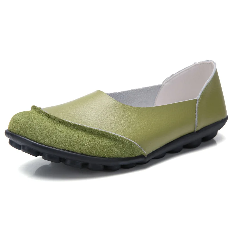 New 2024 Casual Breathable Genuine Leather Cow Suede Flats Doudou Shoes For Women Chaussure Femme Ladies Trainers Zapatos Mujer