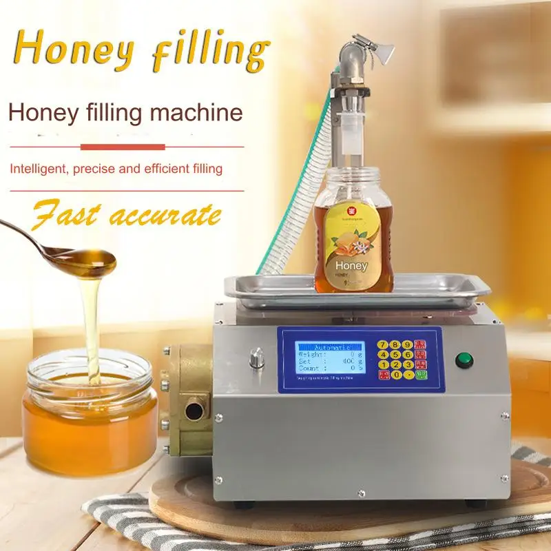 

CSY-L15 Honey Filling Machine 10KG Filler Flow Weighing Type Dispensing Sesame Sauce Edible Oil Glue Viscous Liquid Best Price