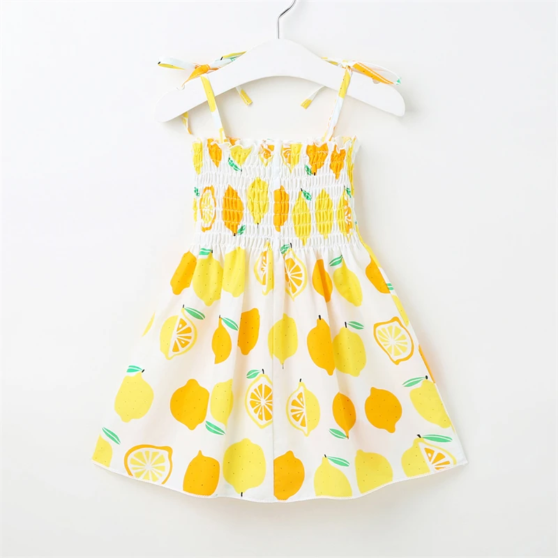 1-5 Years Kids Clothes Girls Dresses Summer Baby Fashion Floral Print Sling Dress 2022 New Sleeveless Children's Clothing baby girl skirt clothes