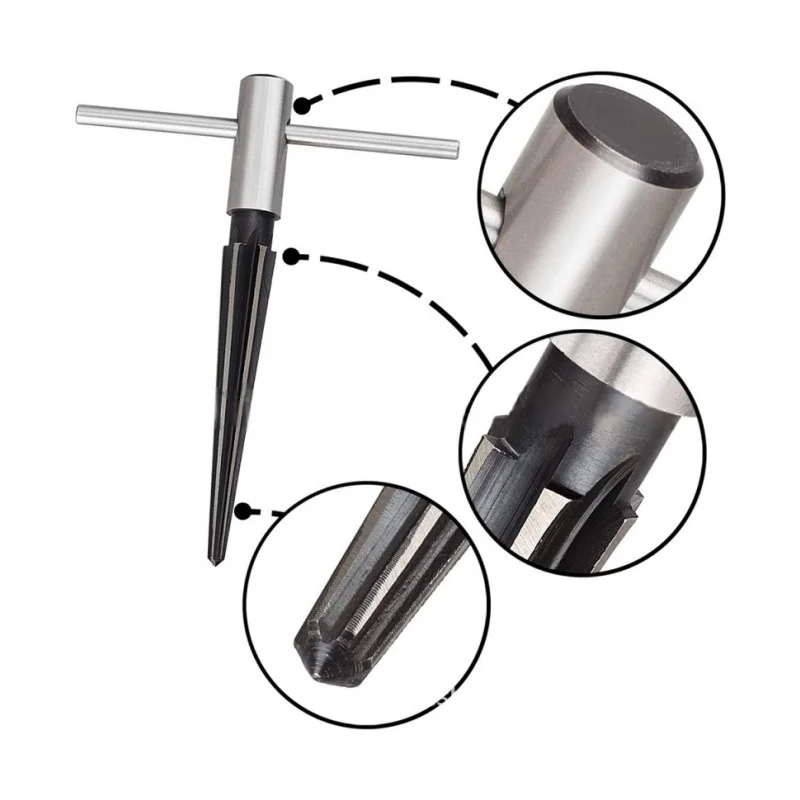 Conical Reamer 3-13mm 5-16mm Hexagonal Handle Woodworking Conical Drill for Hole Expansion, Chamfering, and Deburring Tools 4
