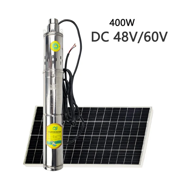 Pompe à eau solaire avec contrôleur 24v 400w