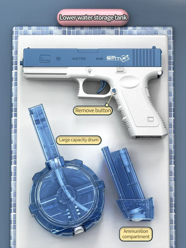 Electric Automatic Water Gun High Pressure Burst Toy Blaster_voghion.com