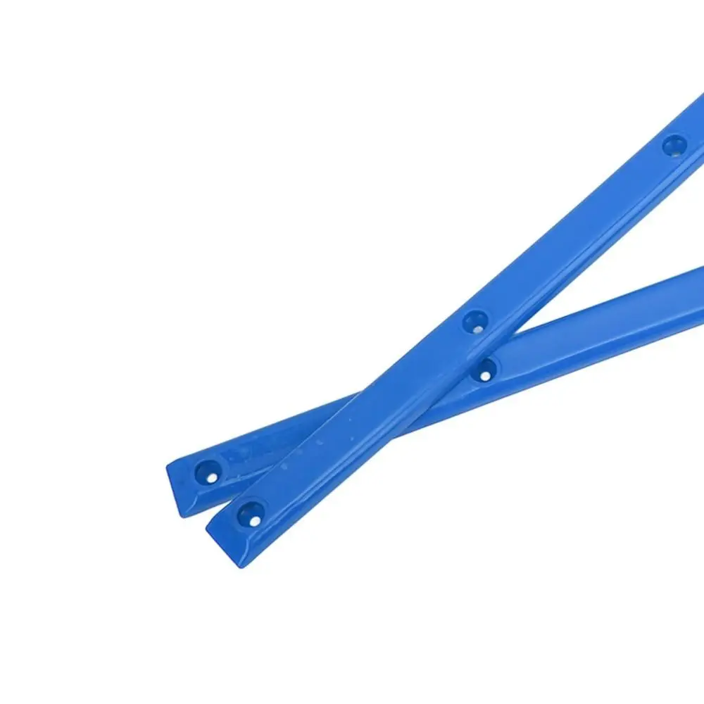 2Pcs 내구성 있는 ABS 리브 본 레일 다채로운 36.5x1.7cm 스케이트보드 레일 스케이트보드 데크 가드 스케이트보드 데크