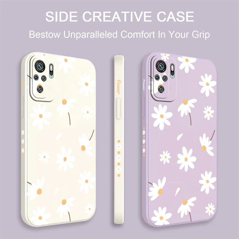 Fashion Cute Daisies Soft Silicone Shockproof Phone Case