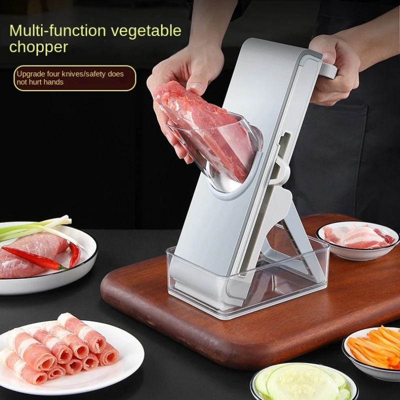 

New household meat slicer, manually adjustable slicer artifact, kitchen gadgets multifunctional slicer.