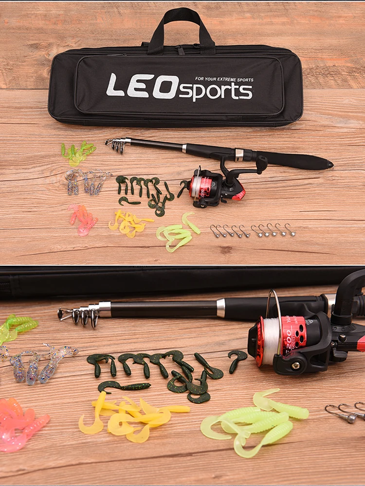 For Beginners In Fishing Fishing Rod Fishing Reel Set Fishing Gear Bag Leo  Fishing Gear Set Luya Set Small Dragon Fishing Rod - AliExpress