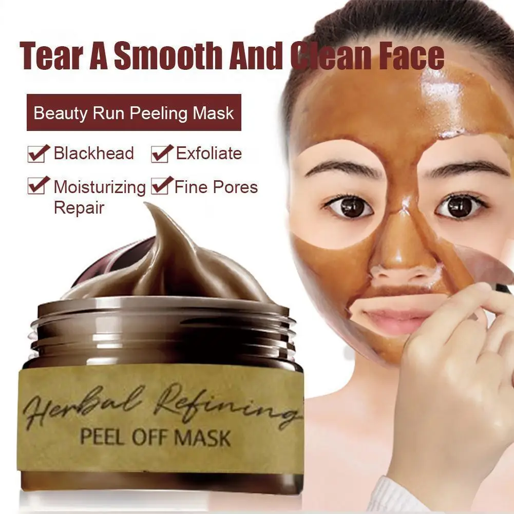 

80/120ml Remove Blackhead Cleaning Mask Peel Off Mask Herbal Refining Beauty Tearing Pores Shrink Skin Care Masks Cosmetic