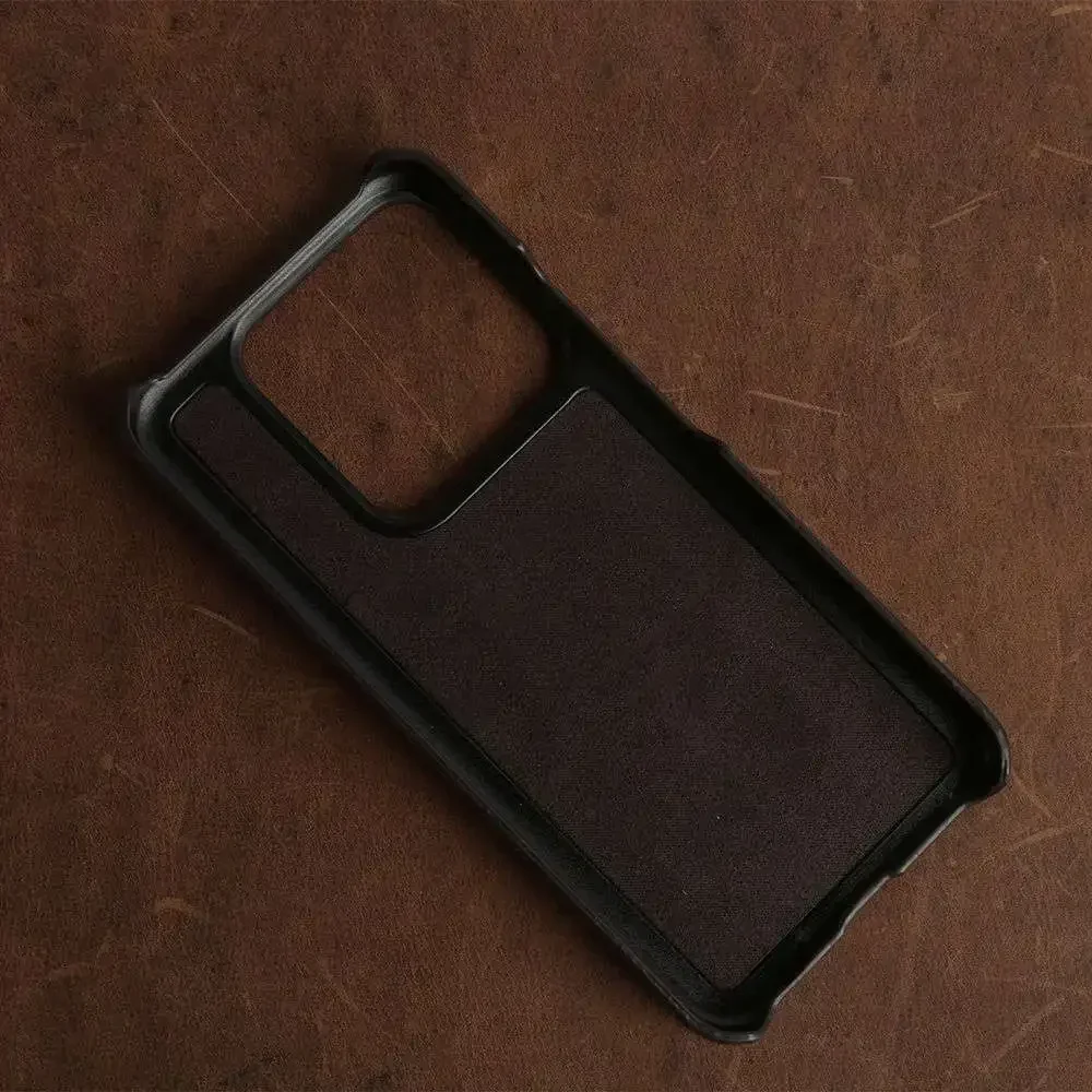 Durable Luxury Genuine Leather Phone Case - Retro Style Cover