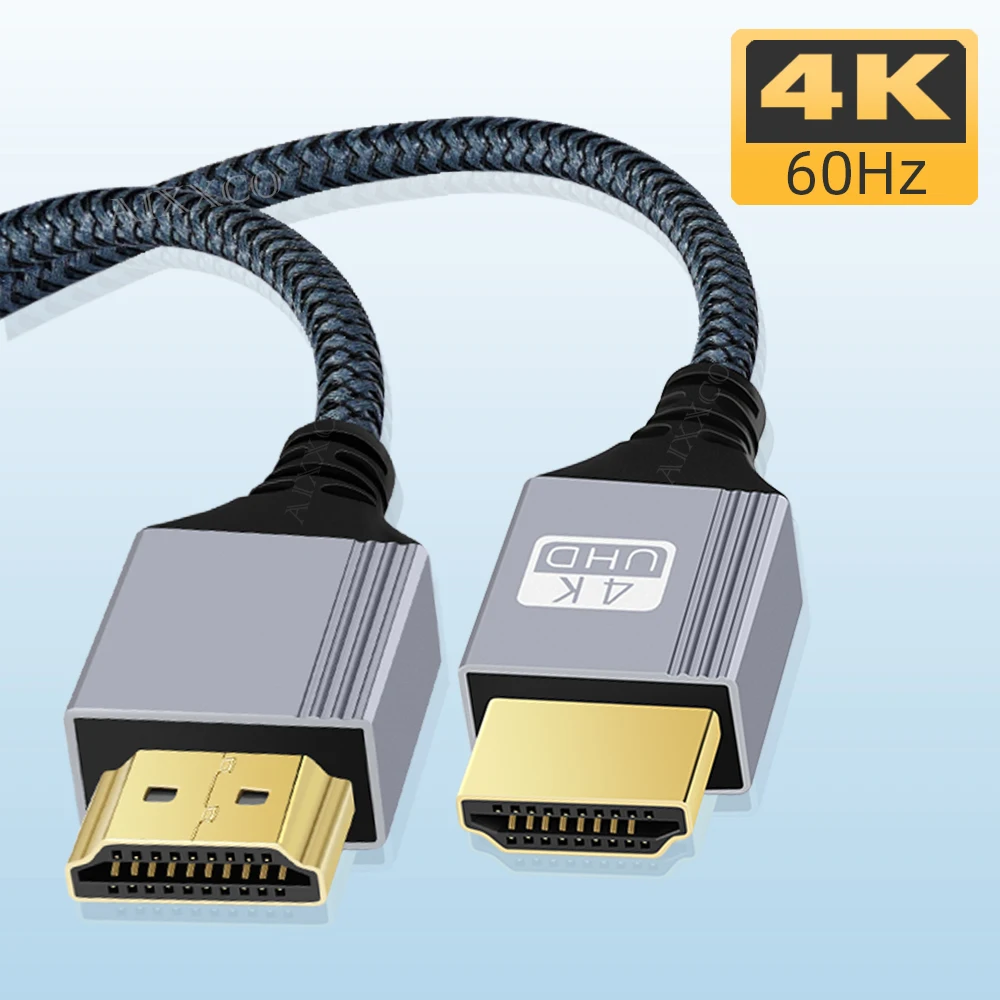 Cabo Hdmi Compatible 2.0 Fio 4k 60hz para Xiaomi Xbox Ps5 Ps4 Laptops Hdmi Compatible Splitter Cabo Digital Cabo 2m 3m 5m 10m