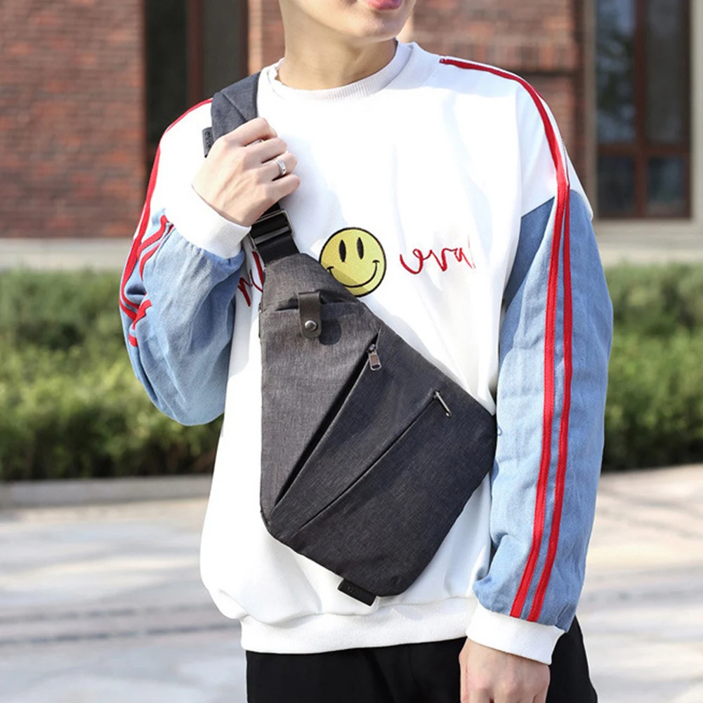 Nylon Mens Fashion Chest Bag Multifunctional Fanny Pack