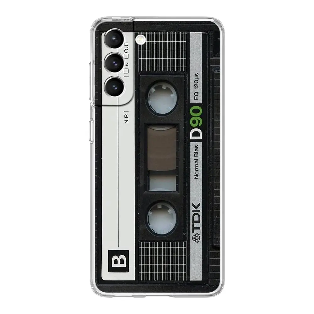 Retro Vintage Cassette Tape Clear Phone Case Cover