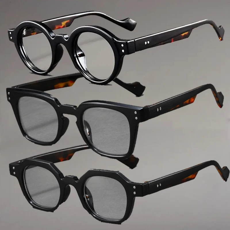 3-pack Black Tortoiseshell Reading Glasses, available in various shapes, suitable for middle-aged and elderly people to wear