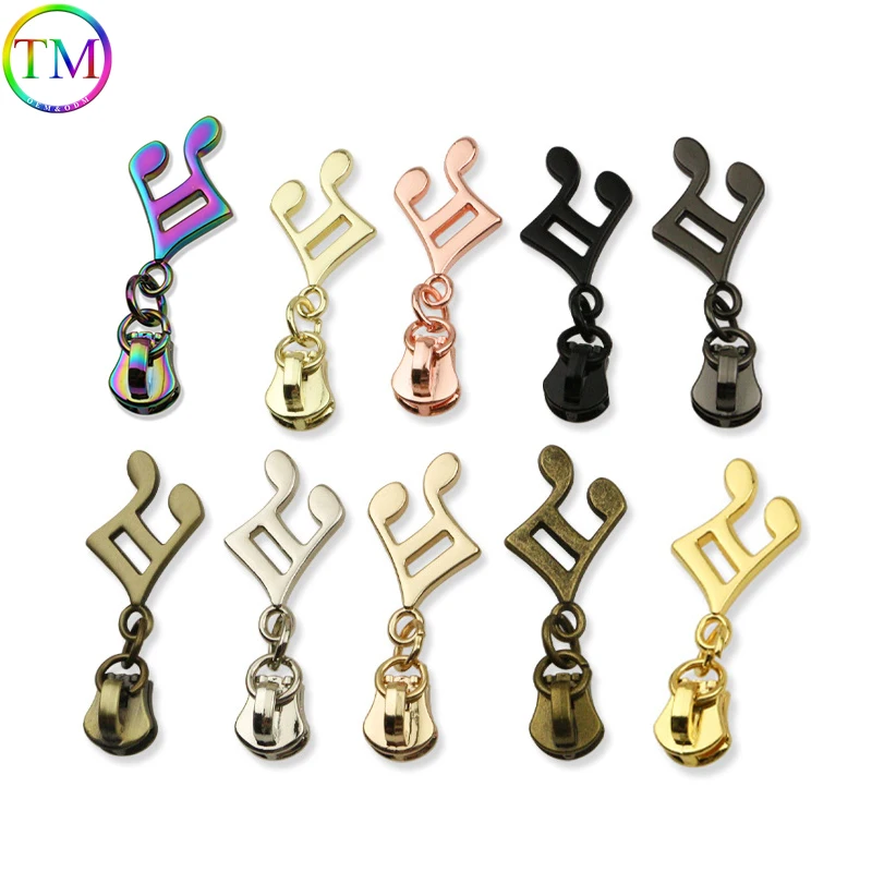 5# Metal Zipper Puller Slider Header For Bag Hardware Zipper Accessories Clothes Jacket Backpack Garment Decor Zip Head Puller 5 detachable zipper puller universal replacement metal zipper head repair kits luggage purses handbags clothes zipper slider