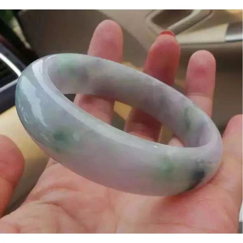 

Jade Bracelet Ice Violet Floating Flowers Send Certificate
