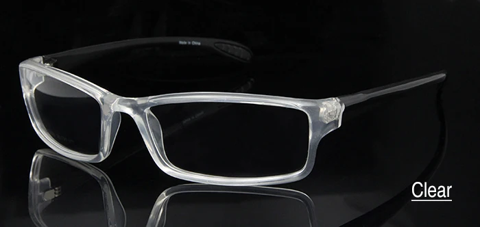 Top View of Transparent Esnbie Eyeglasses