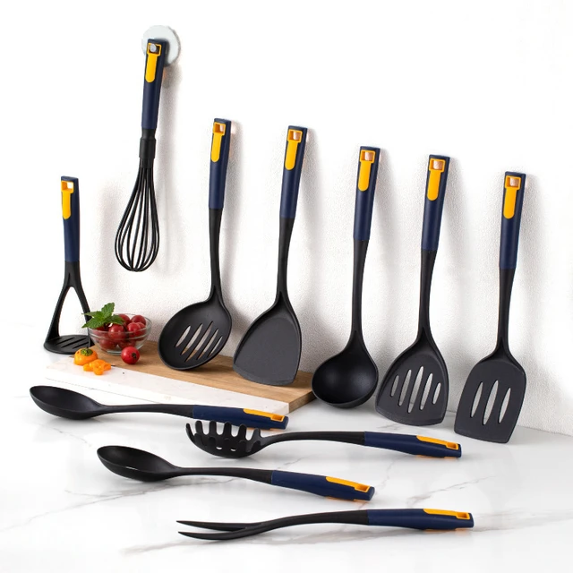 Silicone Cooking Utensil Set Mixing Slotted Serving Spatula