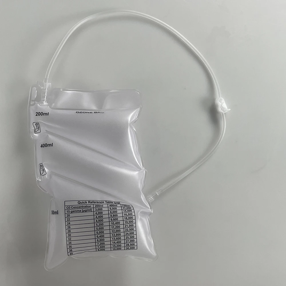 Reusable 3-Chambered Ozone Insufflation Bag 200ml 400ml 750ml ozone insufflation bag