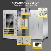 Food-Dehydrator Machine 22 Trays, 220V Large Food-Dehydrator for Jerky 104ºF-194ºF, Fruit Dehydrator with 6 Silicone 2