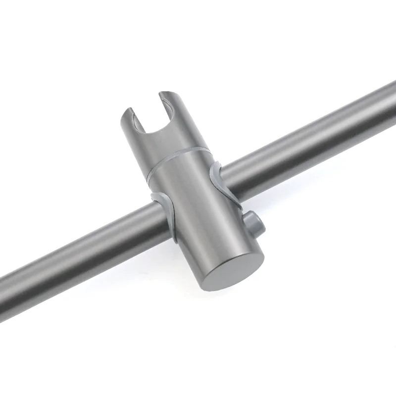 Adjustable Shower Bar Lifting Rod Extendable Wall Mount Horizontal Bar Column Black White Chrome Bathroom Riser Slide height adjustable shower bar