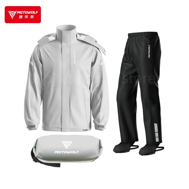Motorcycle Raincoat Suit Waterproof Jacket Pants for Rainstorm Prevention Camping Hiking Cycling Outdoor