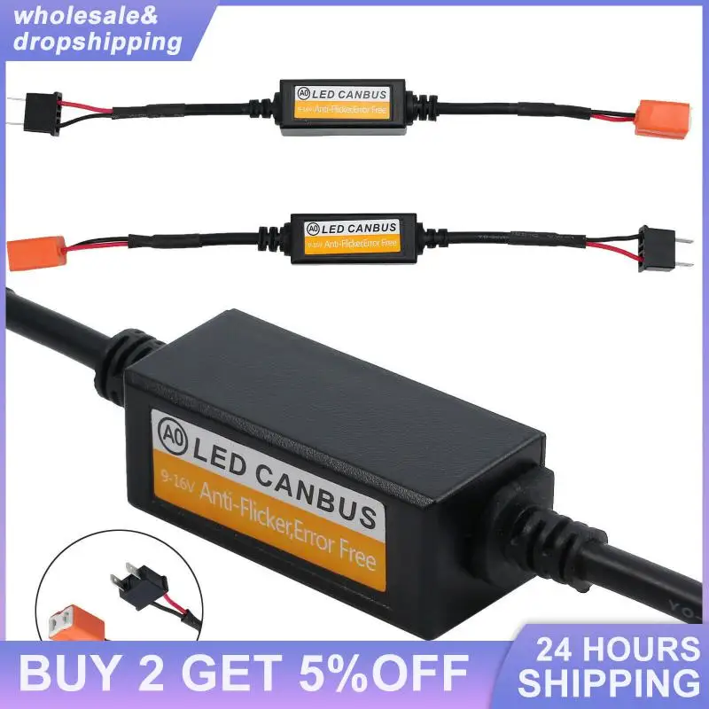 Led Canbus Decoder Plug&play Error Free Resistor Anti Flicker H1/h3/h4/h7/h8/h9/h11 12v Car Accessories Led Decoder Durable Led Car Lights Led Lights Led Bulbs