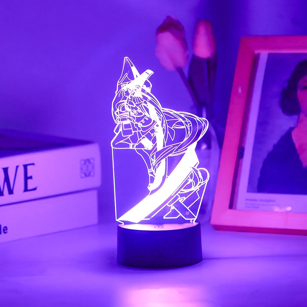 

Hot New Naraka Bladepoint Yoto Hime Night Light For Kids Anime Home Lamp Desk Decor Christmas Gift Two Tone 3D Led Nightlight