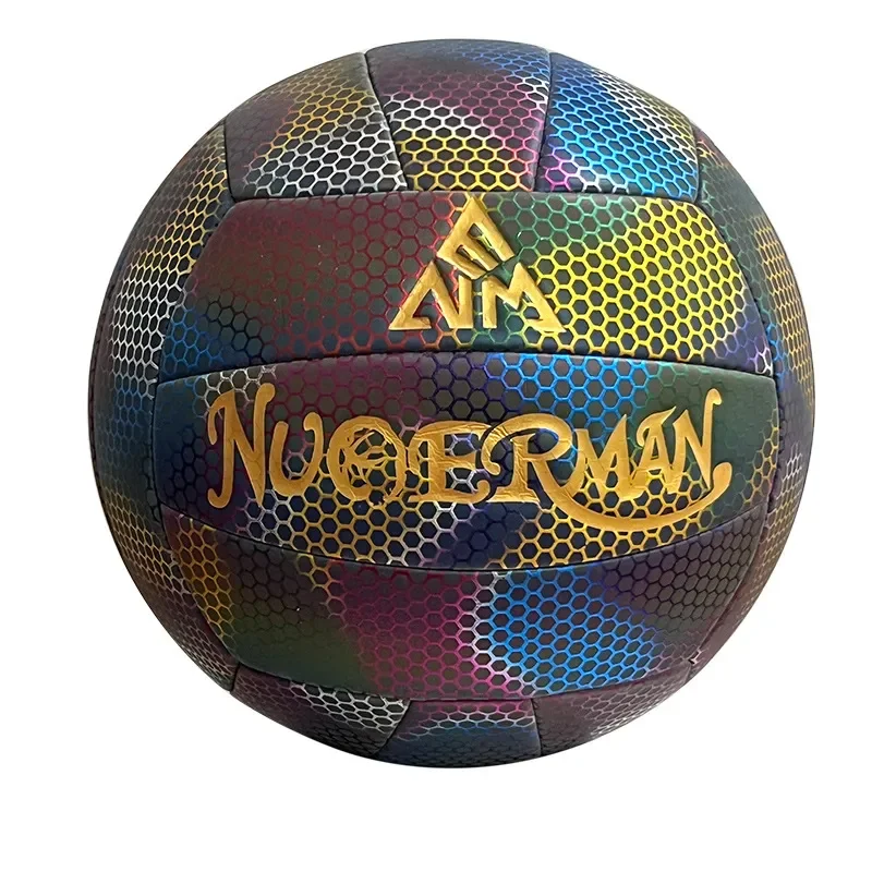 Volleyball Reflective Manufacturers Colorful Glow PU Machine Sewing School Outdoor Sports Ball Products volleyball ball