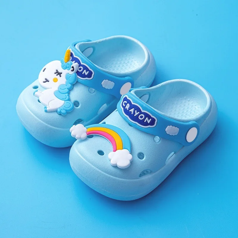 Kids Hole Slippers baby shoes kids shoes Children Cute Unicorn Design Indoor Shoes Girls Boys Bathing Shoes Comfortable Babies Non-slip Footwear