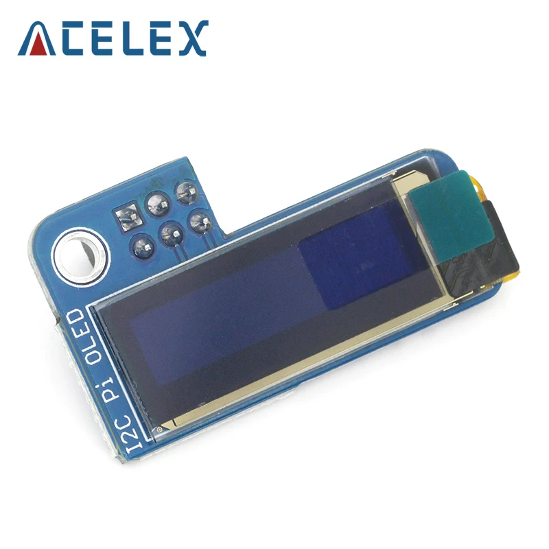 Modulo Display Oled Blu Oled Da 0.91 Pollici 128X32 I2C Iic Ssd1306 Per Rpi Raspberry Pi 1, B +, Pi 2, Pi 3 E Pi Zero