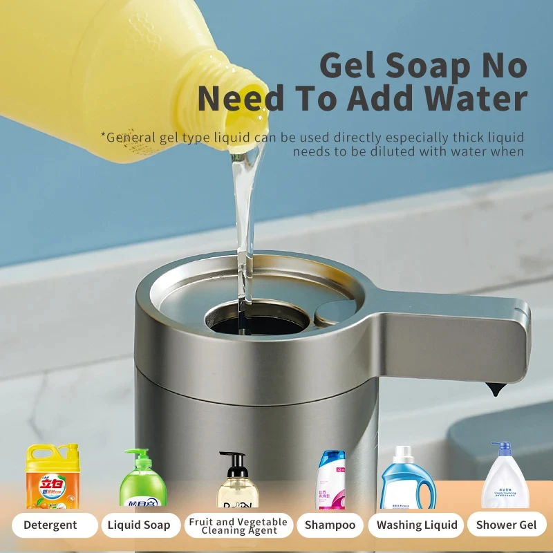 Kitchen Soap Dispenser 304 Stainless Steel Automatic Sensor