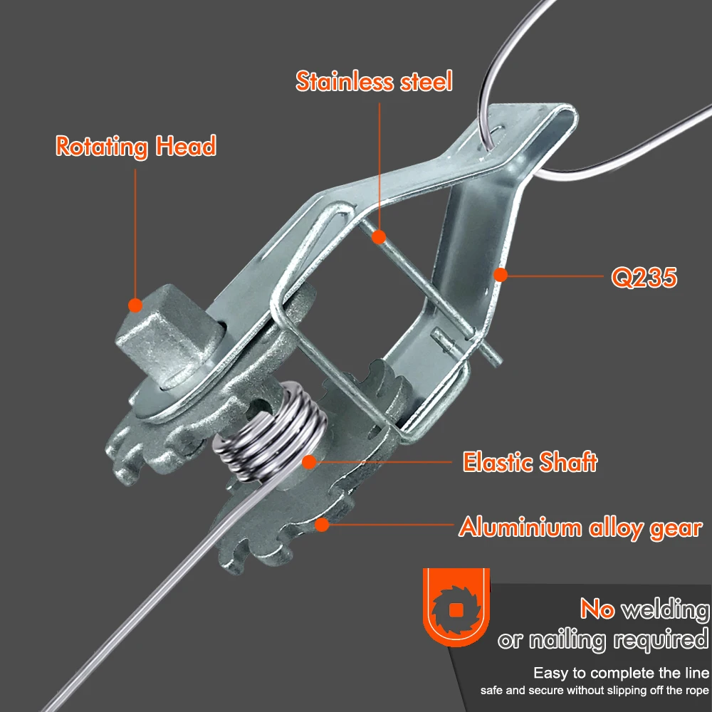 Heavy Duty Repair Fence Tensioner Garden Wire Strainer Practical Aluminum Alloy Gardening Tools 3