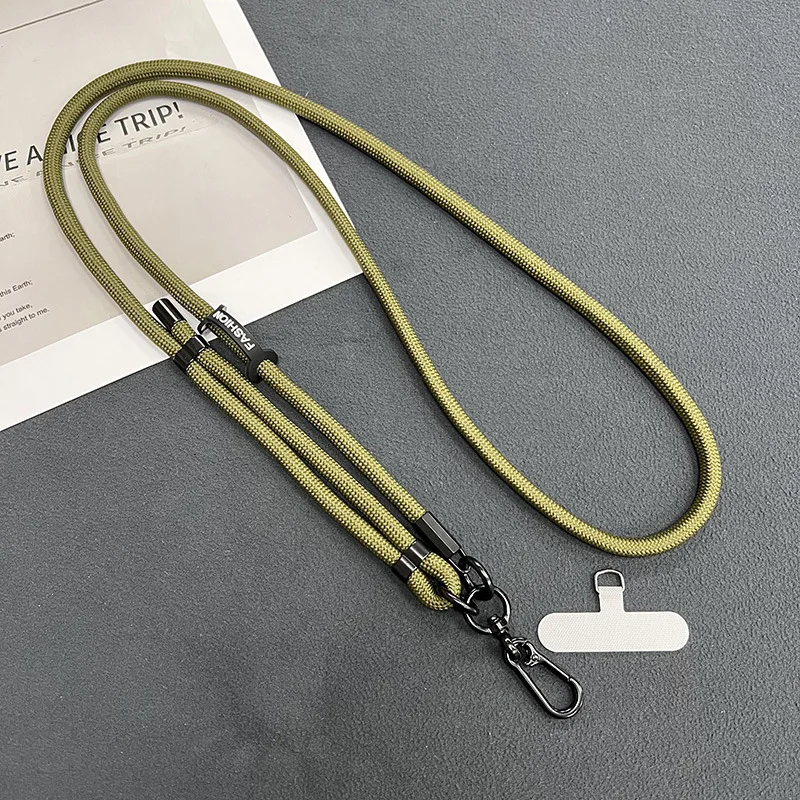 Versatile Crossbody Adjustable Phone Lanyard Strap with Detachable Neck Cord, 150cm