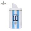 Yerba Mate Tea Container Nut Storage Coffee Tank Sugar Cans Kitchen Storage Organizer, Argentina Football Captain No.10 Style 1