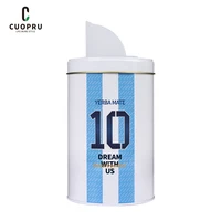 Yerba Mate Tea Container Nut Storage Coffee Tank Sugar Cans Kitchen Storage Organizer, Argentina Football Captain No.10 Style 1