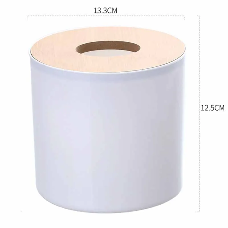  Fealkira Oak Cap Tissue Box Cover Toilet Paper Holder Dispenser  for Your Home, Bathroom and Office (Round) : Home & Kitchen