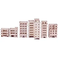 Model material apartment building wooden house model 2