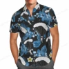 Summer Hawaiian Shirts Fish Printed Shirt Men Women Fashion Short Sleeve Blouse Men's Vocation Lapel Shirts Beach Camisas Sea 3