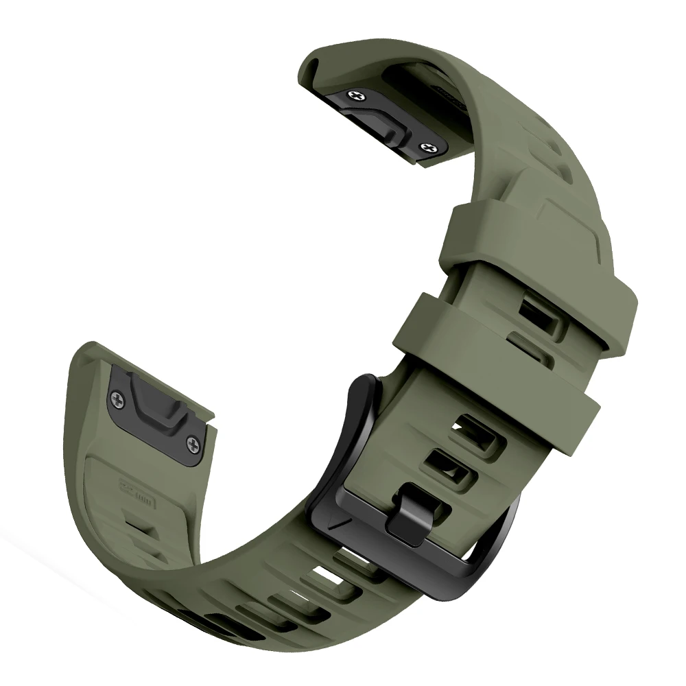 Quick Fit 20mm Sports Silicone Watch Strap Bracelet