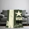 Fashion Racing Cras J-Jeep Blanket Skin friendly comfort warm soft plush blanket suitable sofa living room office bedroom 5