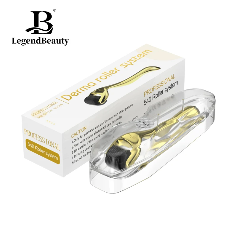 цена High Quality Derma Roller Microneedling Golden Handle 540  Derma Roller